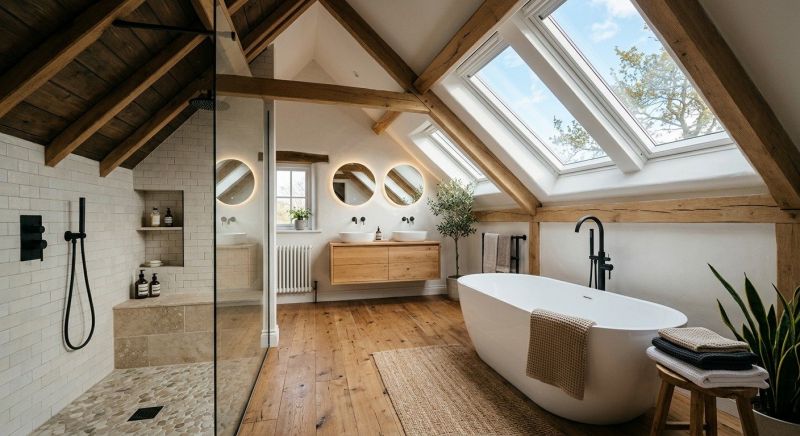 Attic Bathroom Remodeling in Cape May, NJ